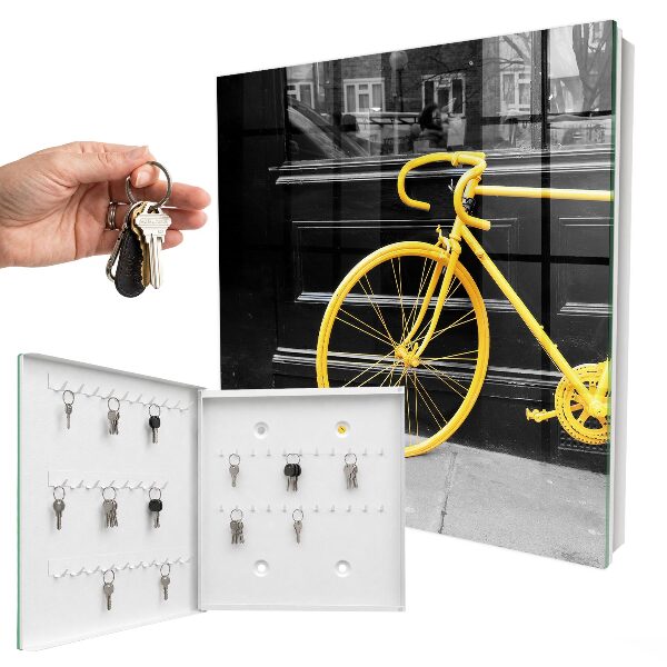 Box na kľúče Žltý bicykel