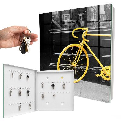 Box na kľúče Žltý bicykel