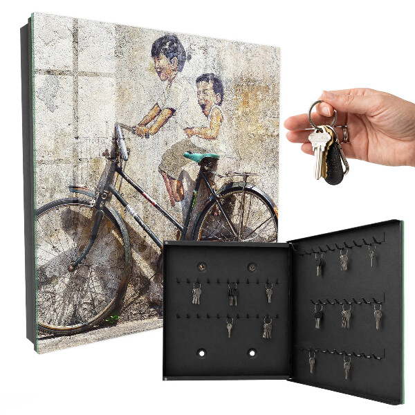 Box na kľúče Deti a bicykel