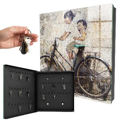 Box na kľúče Deti a bicykel
