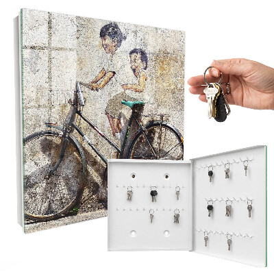 Box na kľúče Deti a bicykel
