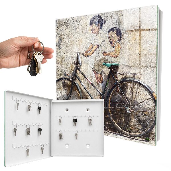 Box na kľúče Deti a bicykel