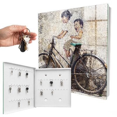 Box na kľúče Deti a bicykel
