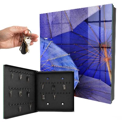 Box na kľúče Modré dáždniky