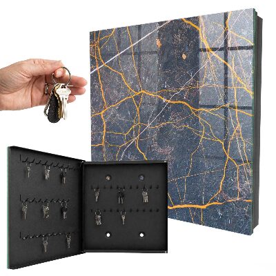 Skrinka na kľúče Dekoratívne čiary