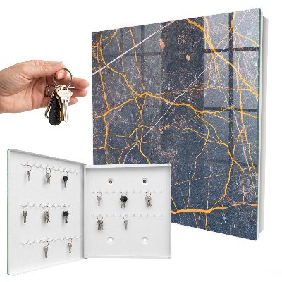Skrinka na kľúče Dekoratívne čiary