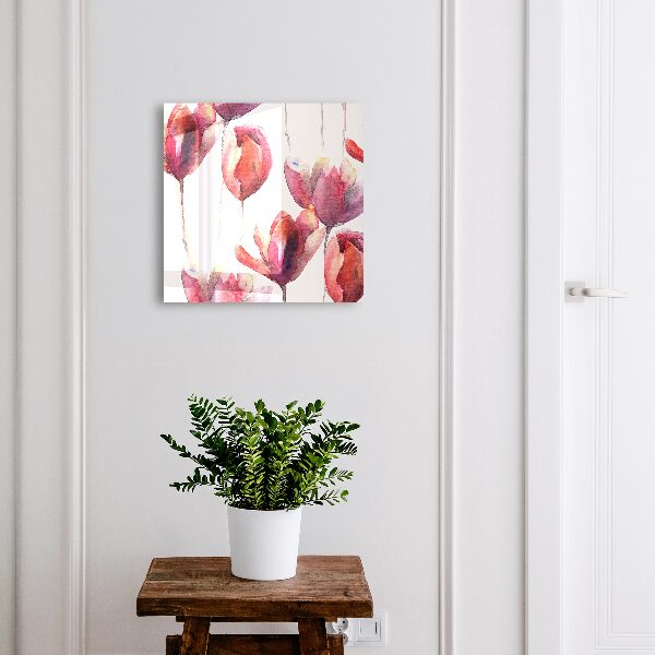 Skrinka na kľúče Akvarelové tulipány