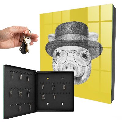 Box na kľúče Šťastné malé prasiatko