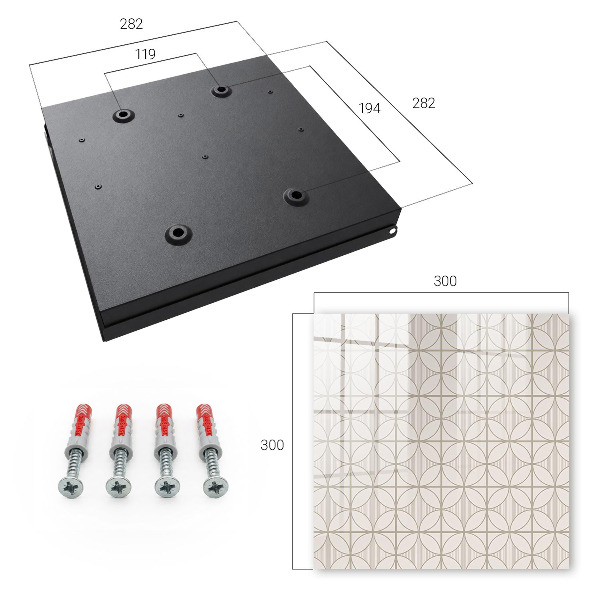 Skrinka na kľúče Elegantná geometria