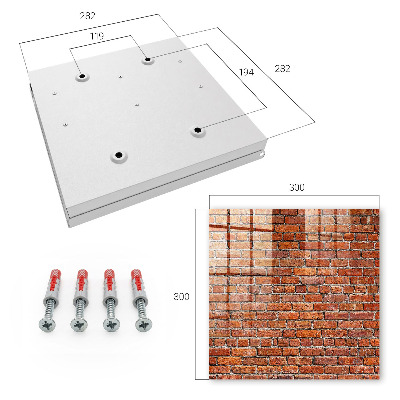Skrinka na kľúče Tehlová stena