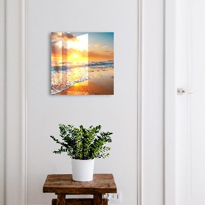 Skrinka na kľúče západ slnka nad oceánom
