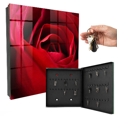 Box na kľúče Ruža detailný záber
