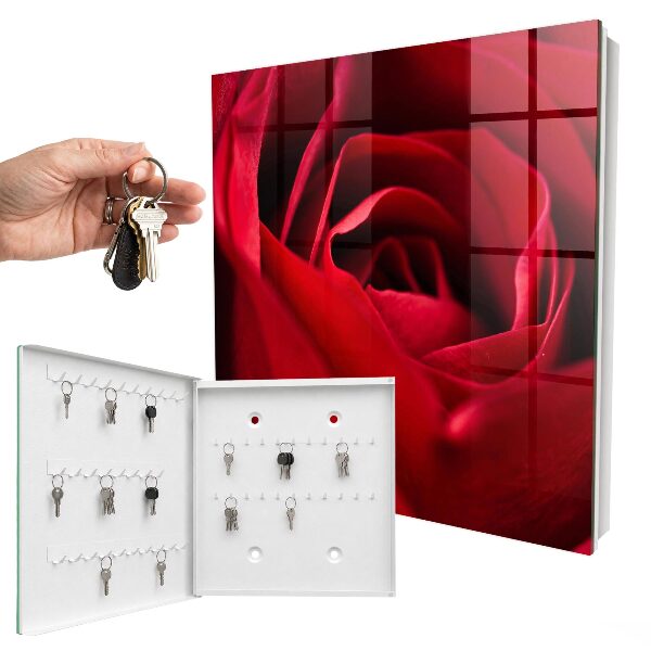 Box na kľúče Ruža detailný záber