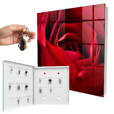 Box na kľúče Ruža detailný záber