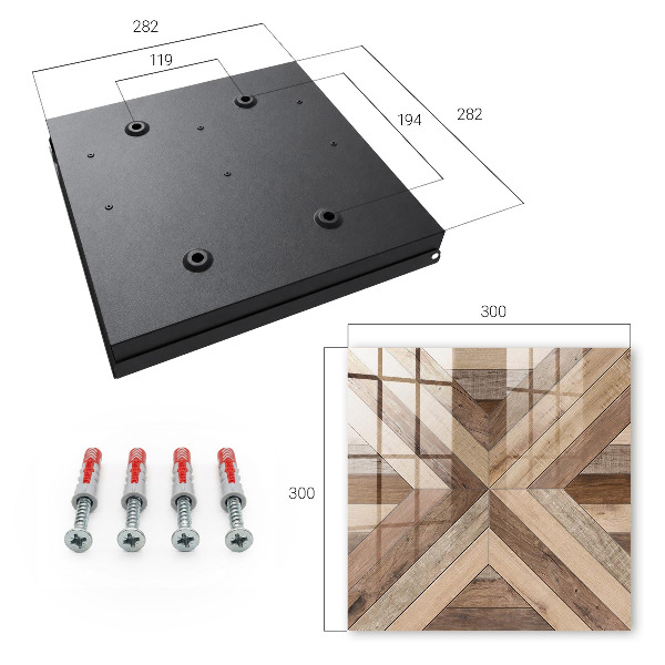 Box na kľúče Drevená geometria