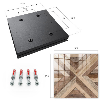 Box na kľúče Drevená geometria