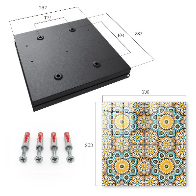 Skrinka na kľúče Geometrická mozaika