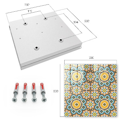 Skrinka na kľúče Geometrická mozaika