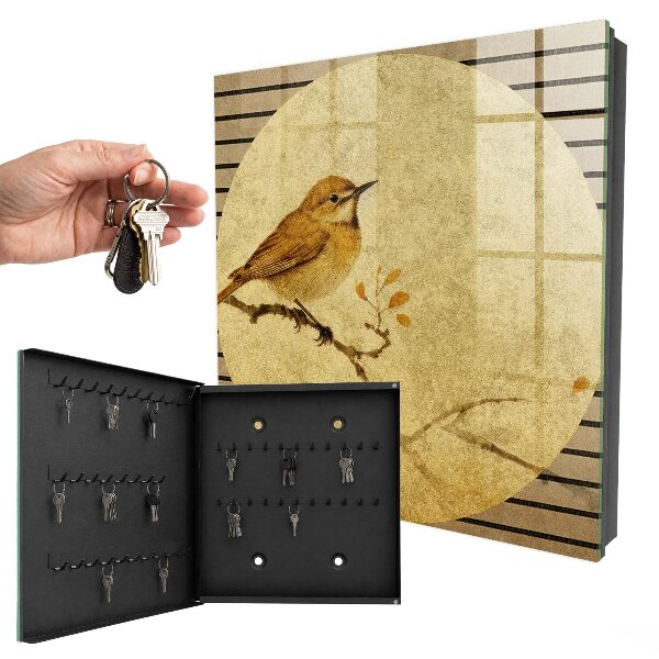 Skrinka na kľúče Krémový vták