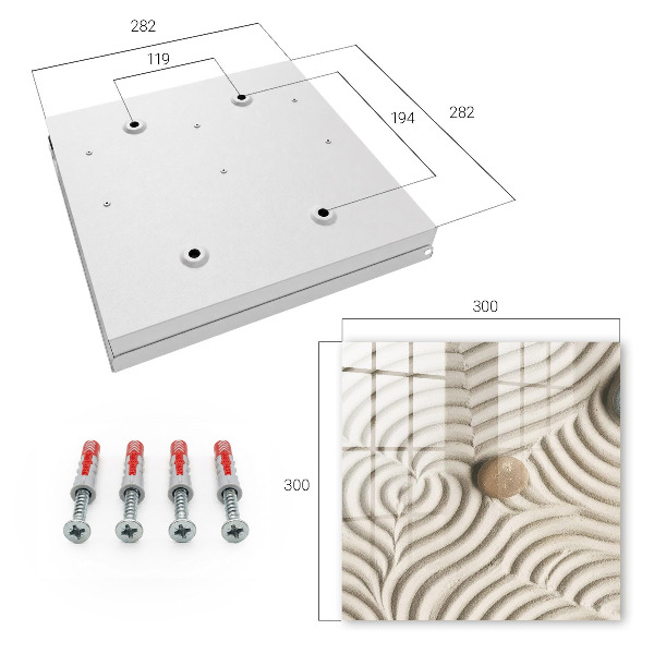 Skrinka na kľúče Zenová kompozícia