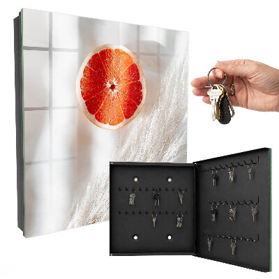 Skrinka na kľúče Červený grapefruit a boho tráva