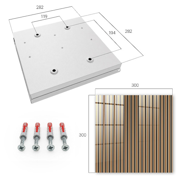 Box na kľúče Minimalistické pruhy