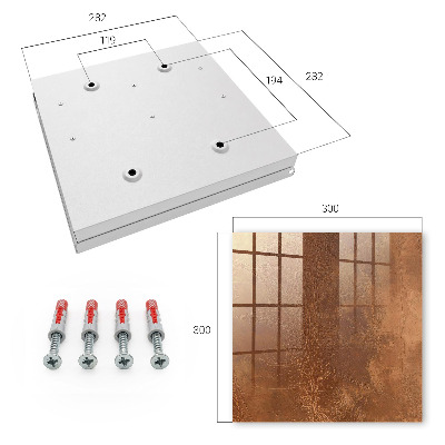 Skrinka na kľúče Textúra pokožky