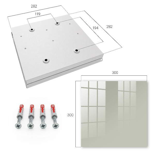 Box na kľúče Teplá sivá