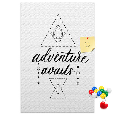 Nástenka do detskej izby Geometrické symboly dobrodružstva a objavovania