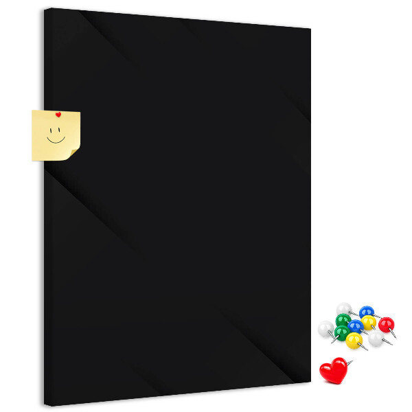 Korková nástenka na stenu Čierna tabuľa s minimalistickým dizajnom