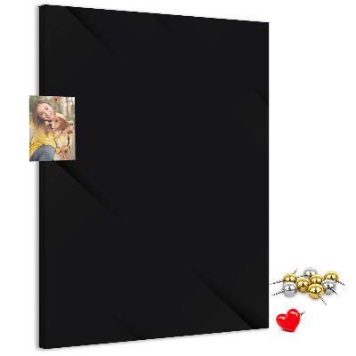 Korková nástenka na stenu Čierna tabuľa s minimalistickým dizajnom