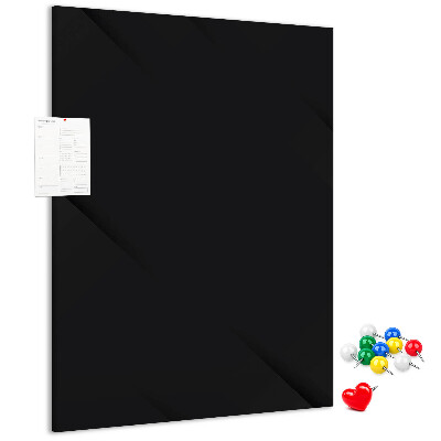 Korková nástenka na stenu Čierna tabuľa s minimalistickým dizajnom