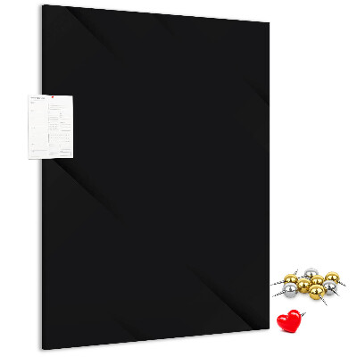 Korková nástenka na stenu Čierna tabuľa s minimalistickým dizajnom