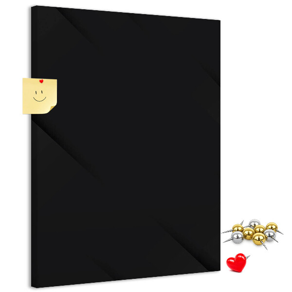 Korková nástenka na stenu Čierna tabuľa s minimalistickým dizajnom
