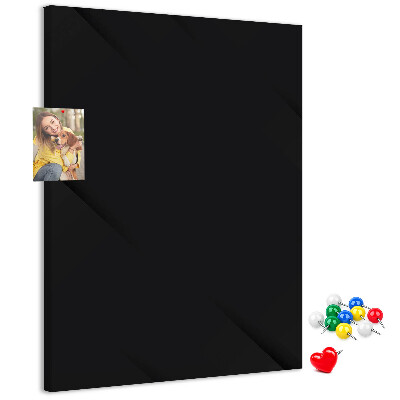 Korková nástenka na stenu Čierna tabuľa s minimalistickým dizajnom