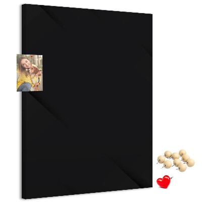 Korková nástenka na stenu Čierna tabuľa s minimalistickým dizajnom