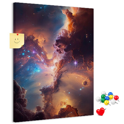 Korková nástenka Kozmické javy v farebnej galaxii