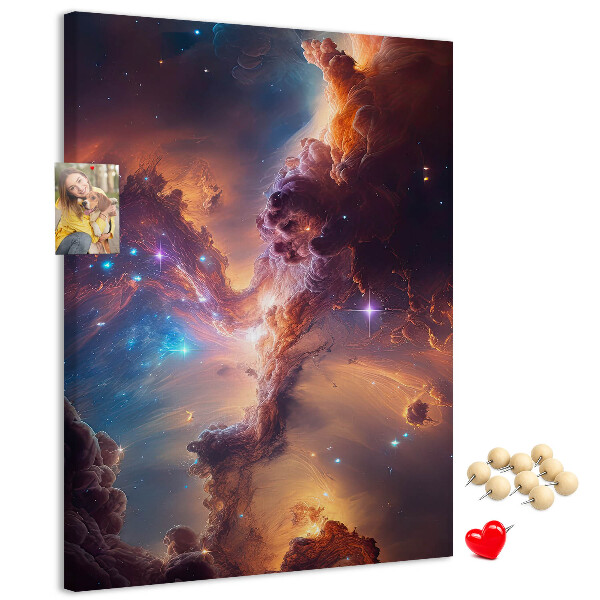 Korková nástenka Kozmické javy v farebnej galaxii