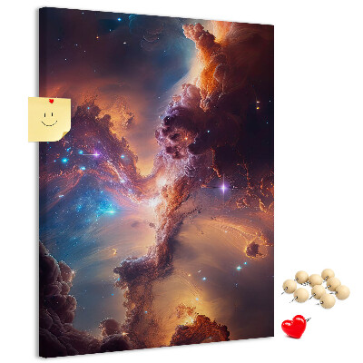 Korková nástenka Kozmické javy v farebnej galaxii