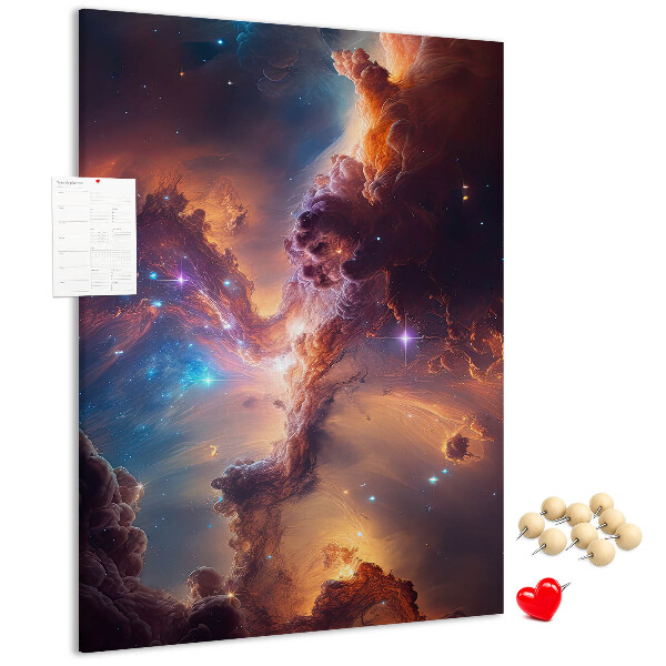 Korková nástenka Kozmické javy v farebnej galaxii
