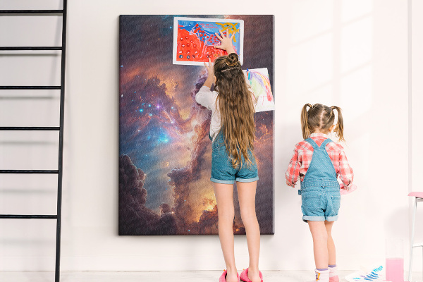 Korková nástenka Kozmické javy v farebnej galaxii