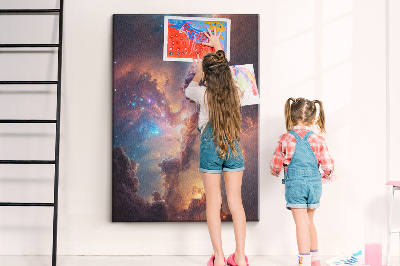 Korková nástenka Kozmické javy v farebnej galaxii