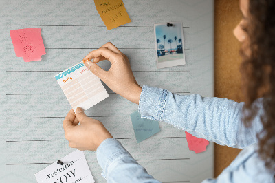 Nástenka do detskej izby Zoznam želaní pre cestovanie v pastelových farbách