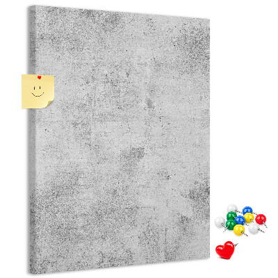 Korková nástenka Minimalistická sivá s textúrou betónu
