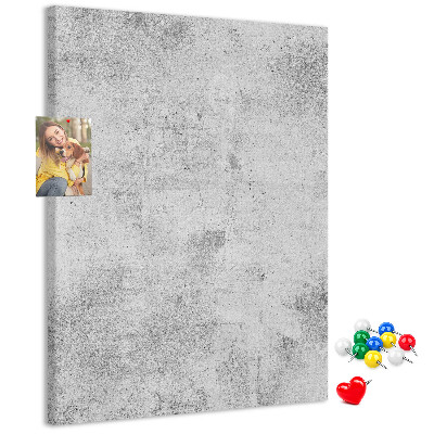 Korková nástenka Minimalistická sivá s textúrou betónu