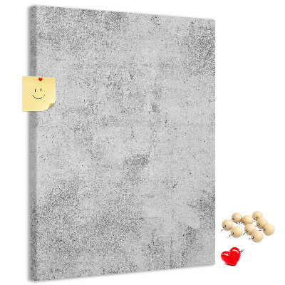 Korková nástenka Minimalistická sivá s textúrou betónu