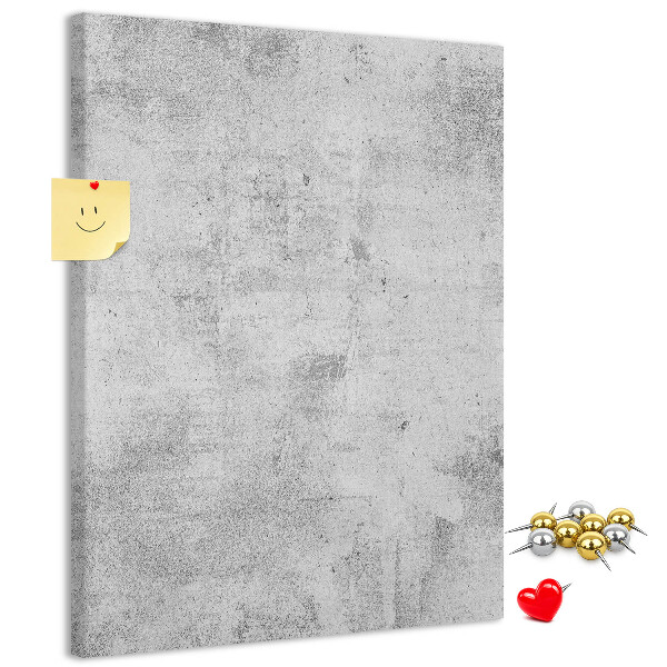 Korková nástenka Minimalistická sivá s textúrou betónu