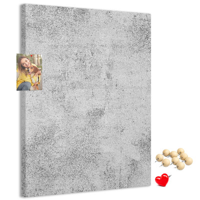 Korková nástenka Minimalistická sivá s textúrou betónu