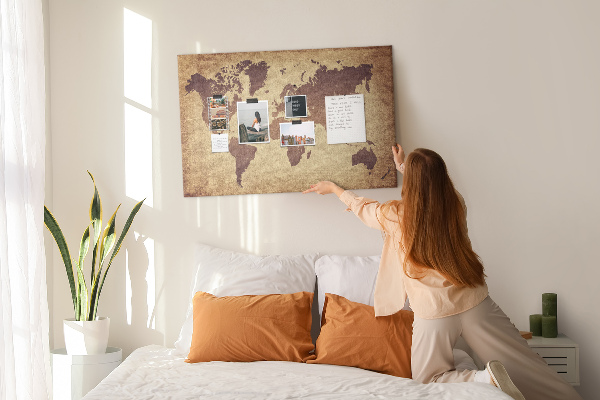 Nástenka Mapa starovekého sveta v hnedých tónoch