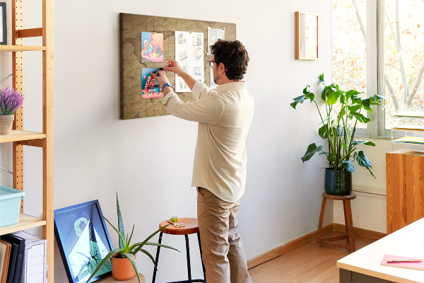 Korková tabuľa Mapa starovekého sveta s kompasom